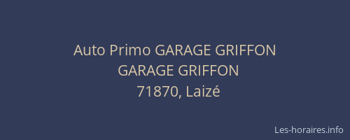 Auto Primo GARAGE GRIFFON