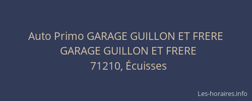 Auto Primo GARAGE GUILLON ET FRERE