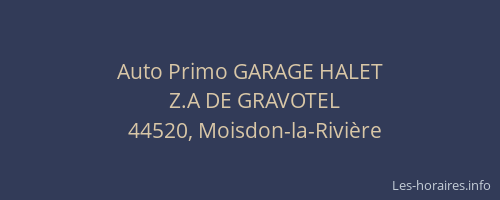 Auto Primo GARAGE HALET