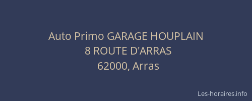 Auto Primo GARAGE HOUPLAIN