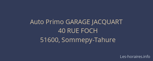 Auto Primo GARAGE JACQUART