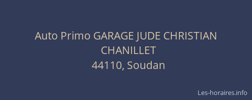 Auto Primo GARAGE JUDE CHRISTIAN