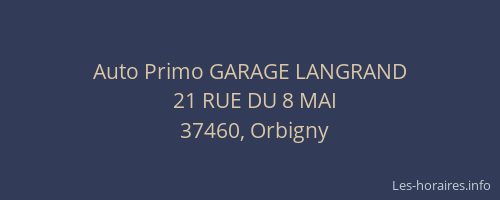 Auto Primo GARAGE LANGRAND