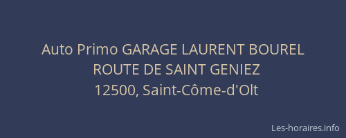 Auto Primo GARAGE LAURENT BOUREL