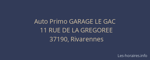 Auto Primo GARAGE LE GAC