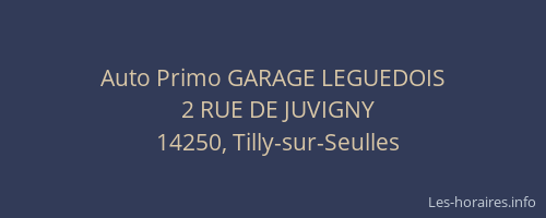 Auto Primo GARAGE LEGUEDOIS