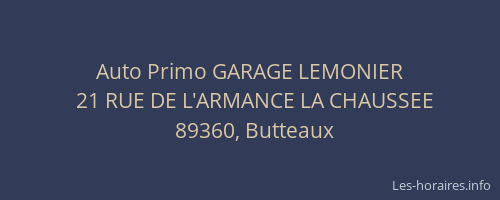 Auto Primo GARAGE LEMONIER