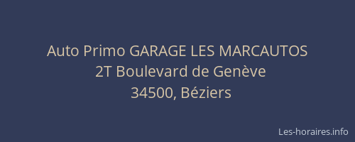 Auto Primo GARAGE LES MARCAUTOS