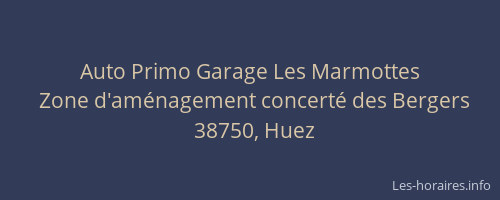 Auto Primo Garage Les Marmottes