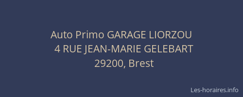 Auto Primo GARAGE LIORZOU
