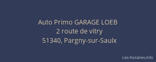 Auto Primo GARAGE LOEB