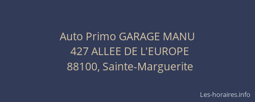 Auto Primo GARAGE MANU