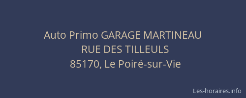 Auto Primo GARAGE MARTINEAU