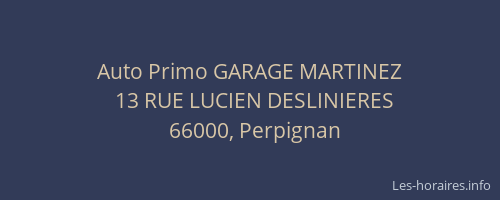 Auto Primo GARAGE MARTINEZ