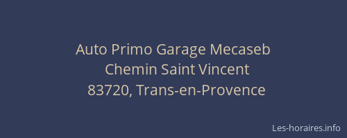 Auto Primo Garage Mecaseb