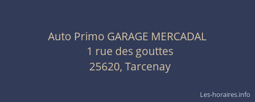Auto Primo GARAGE MERCADAL