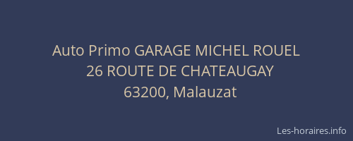 Auto Primo GARAGE MICHEL ROUEL