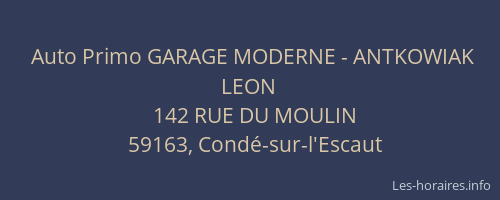 Auto Primo GARAGE MODERNE - ANTKOWIAK LEON