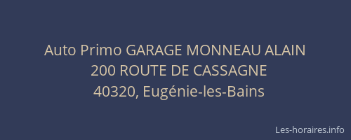 Auto Primo GARAGE MONNEAU ALAIN