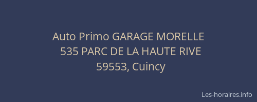 Auto Primo GARAGE MORELLE