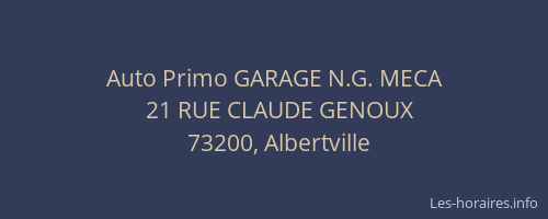 Auto Primo GARAGE N.G. MECA