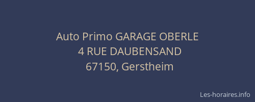 Auto Primo GARAGE OBERLE