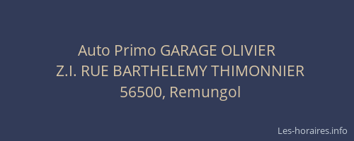 Auto Primo GARAGE OLIVIER