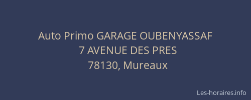Auto Primo GARAGE OUBENYASSAF