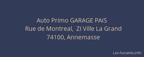 Auto Primo GARAGE PAIS