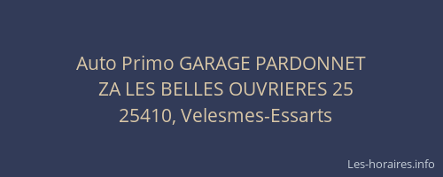 Auto Primo GARAGE PARDONNET