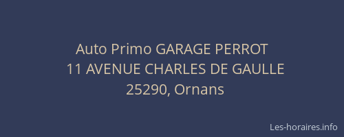 Auto Primo GARAGE PERROT