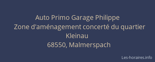 Auto Primo Garage Philippe