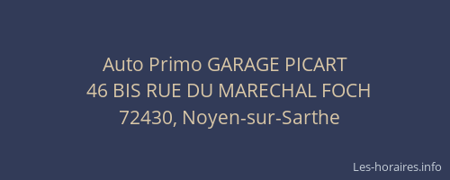 Auto Primo GARAGE PICART