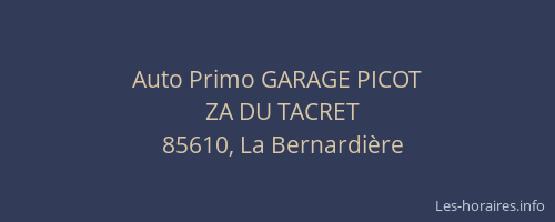 Auto Primo GARAGE PICOT
