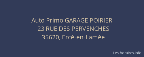 Auto Primo GARAGE POIRIER