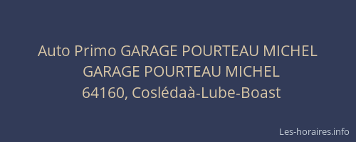 Auto Primo GARAGE POURTEAU MICHEL