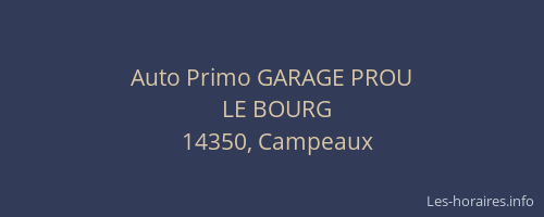 Auto Primo GARAGE PROU