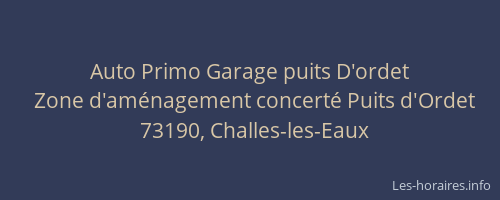Auto Primo Garage puits D'ordet