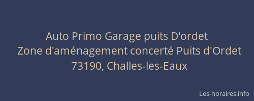 Auto Primo Garage puits D'ordet
