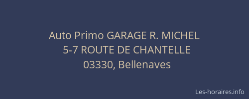 Auto Primo GARAGE R. MICHEL