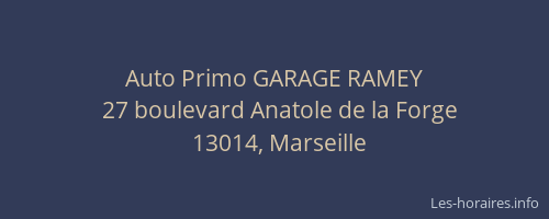 Auto Primo GARAGE RAMEY
