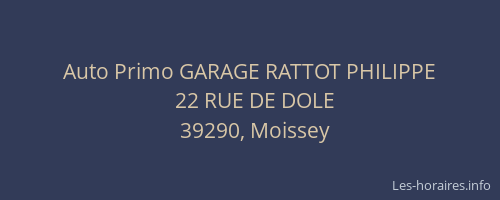 Auto Primo GARAGE RATTOT PHILIPPE