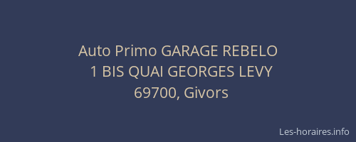 Auto Primo GARAGE REBELO