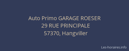 Auto Primo GARAGE ROESER