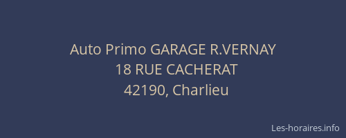 Auto Primo GARAGE R.VERNAY