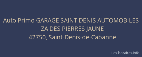 Auto Primo GARAGE SAINT DENIS AUTOMOBILES