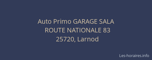 Auto Primo GARAGE SALA