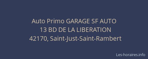 Auto Primo GARAGE SF AUTO