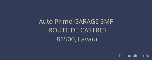 Auto Primo GARAGE SMF