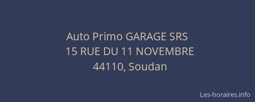 Auto Primo GARAGE SRS